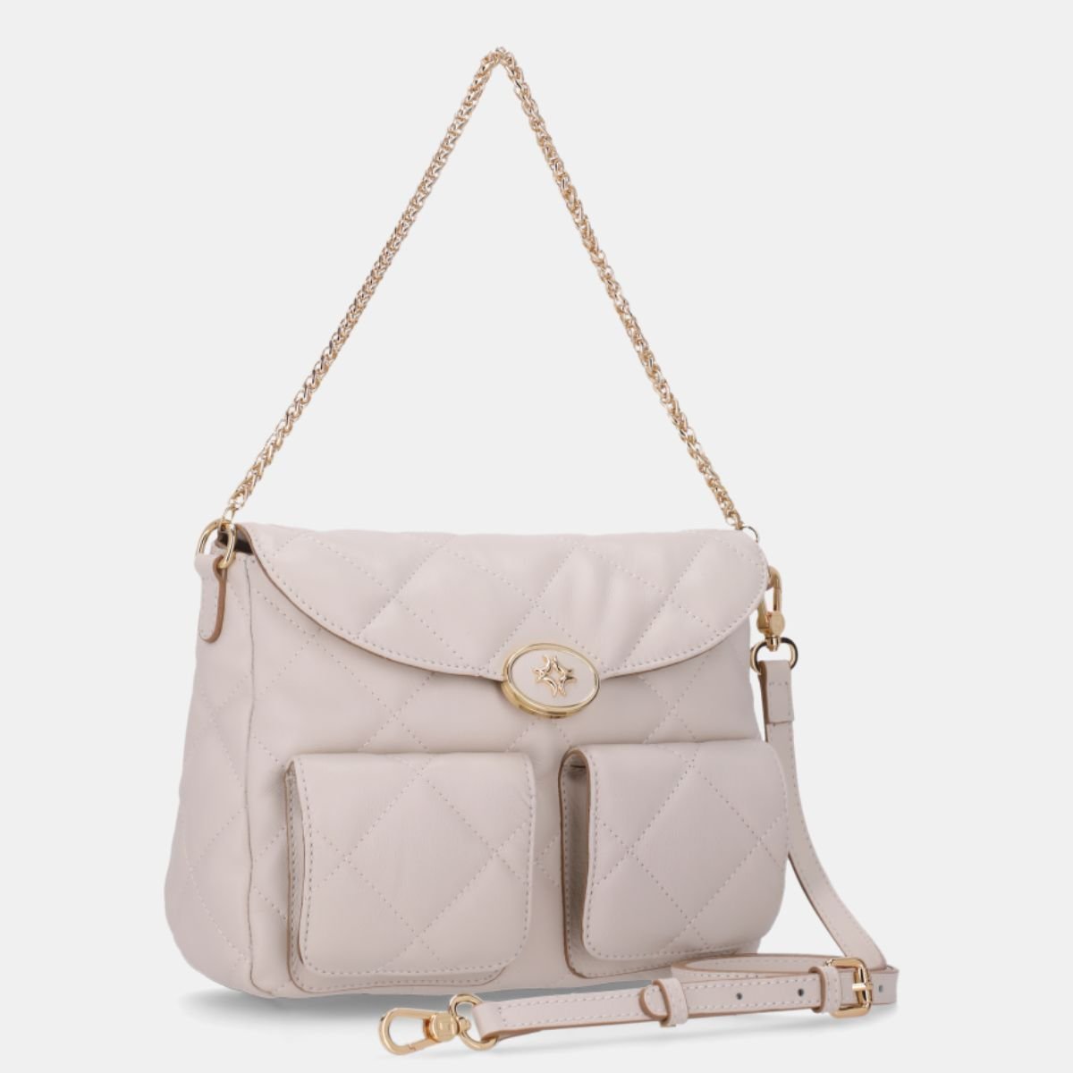 Bolsa Luz da Lua Satchel Media Saara Panna - 2000697 Branco 4