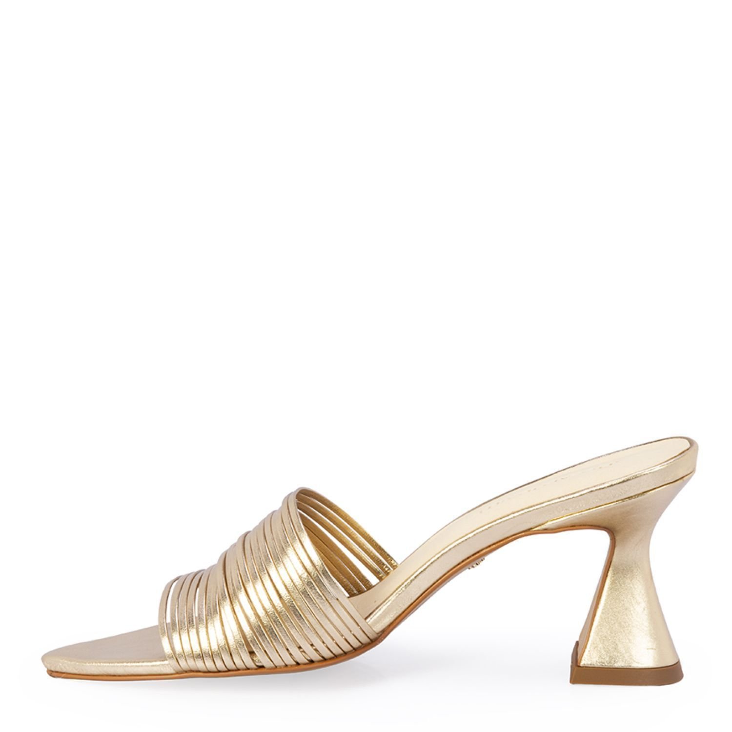 Mule Capodarte Metalizado Ouro Dourado 5