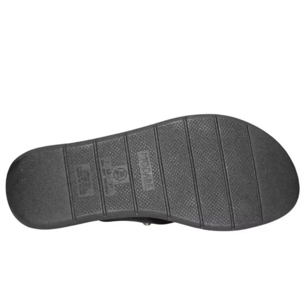Chinelo Feminino Modare Preto De Dedo Brilho Confortavel Preto 6