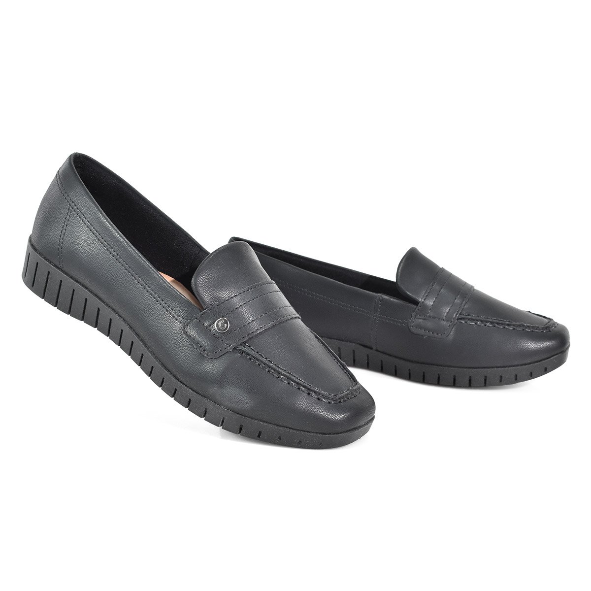 Mocassim Campesi Feminino Elegante Preto L9164 Preto 6