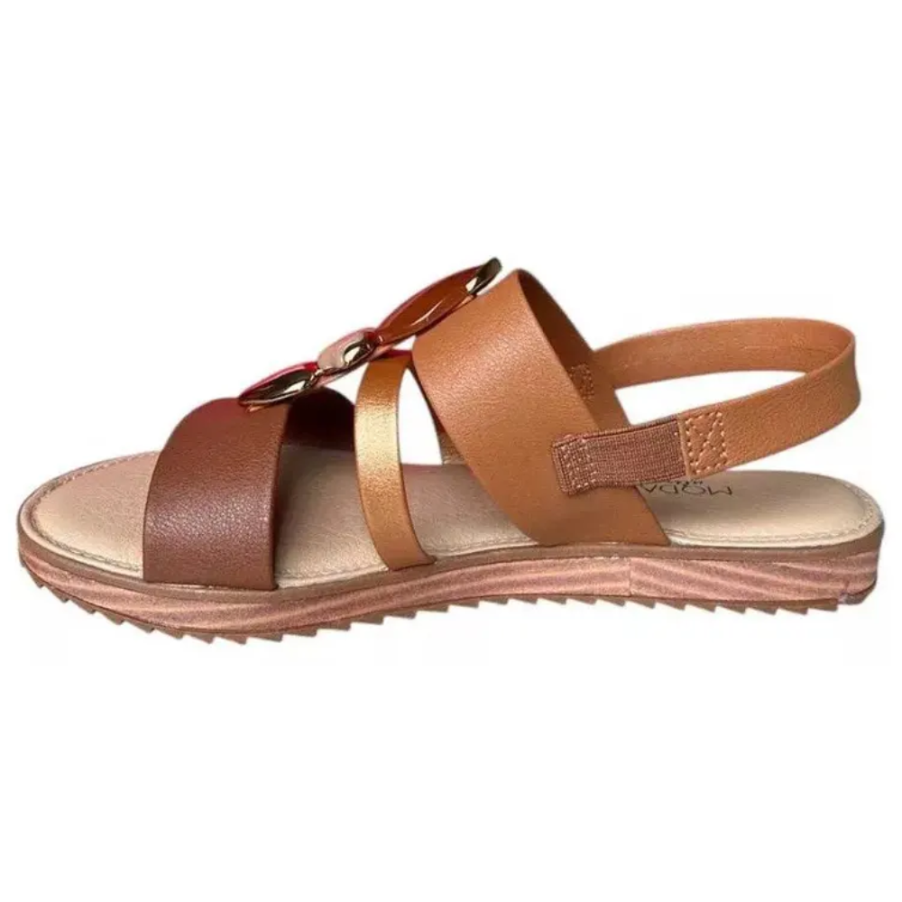 Sandalia Feminina Modare Camel Avela Conforto Casual Bege 4