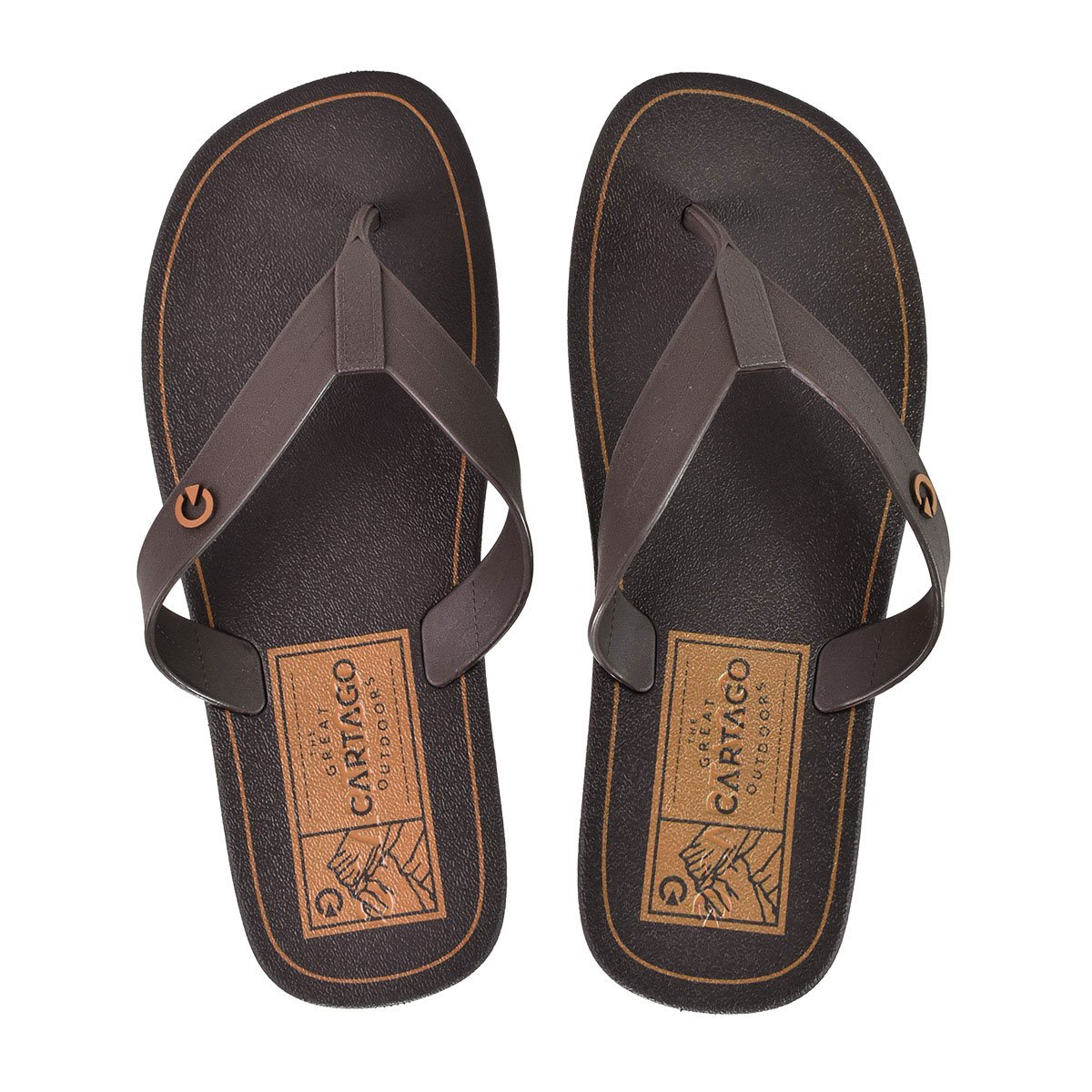 Chinelo de Dedo Cartago Atlanta Masculino Marrom 11840 Marrom 1