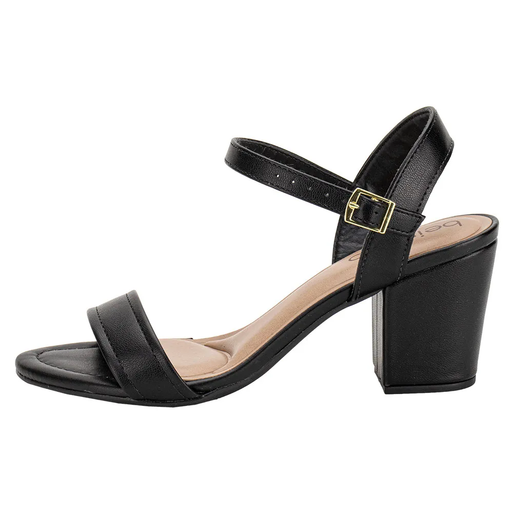 Sandalia Beira Rio Napa Turim Preto Confortavel Feminina Preto 2