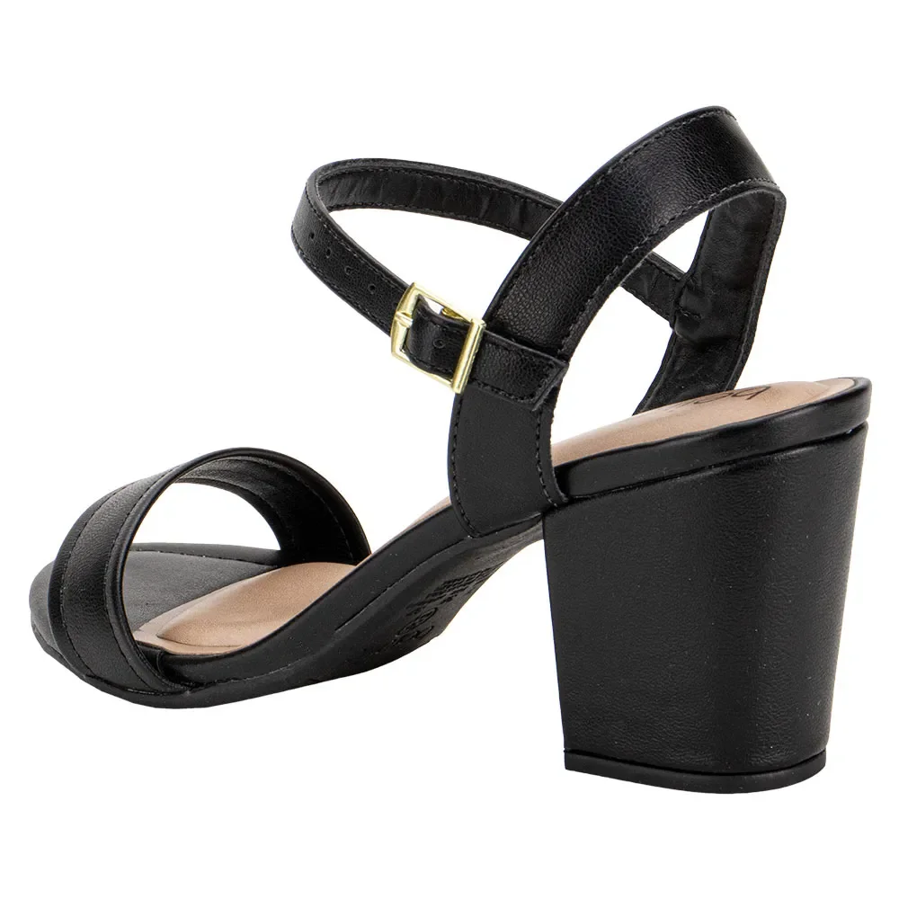 Sandalia Beira Rio Napa Turim Preto Confortavel Feminina Preto 3