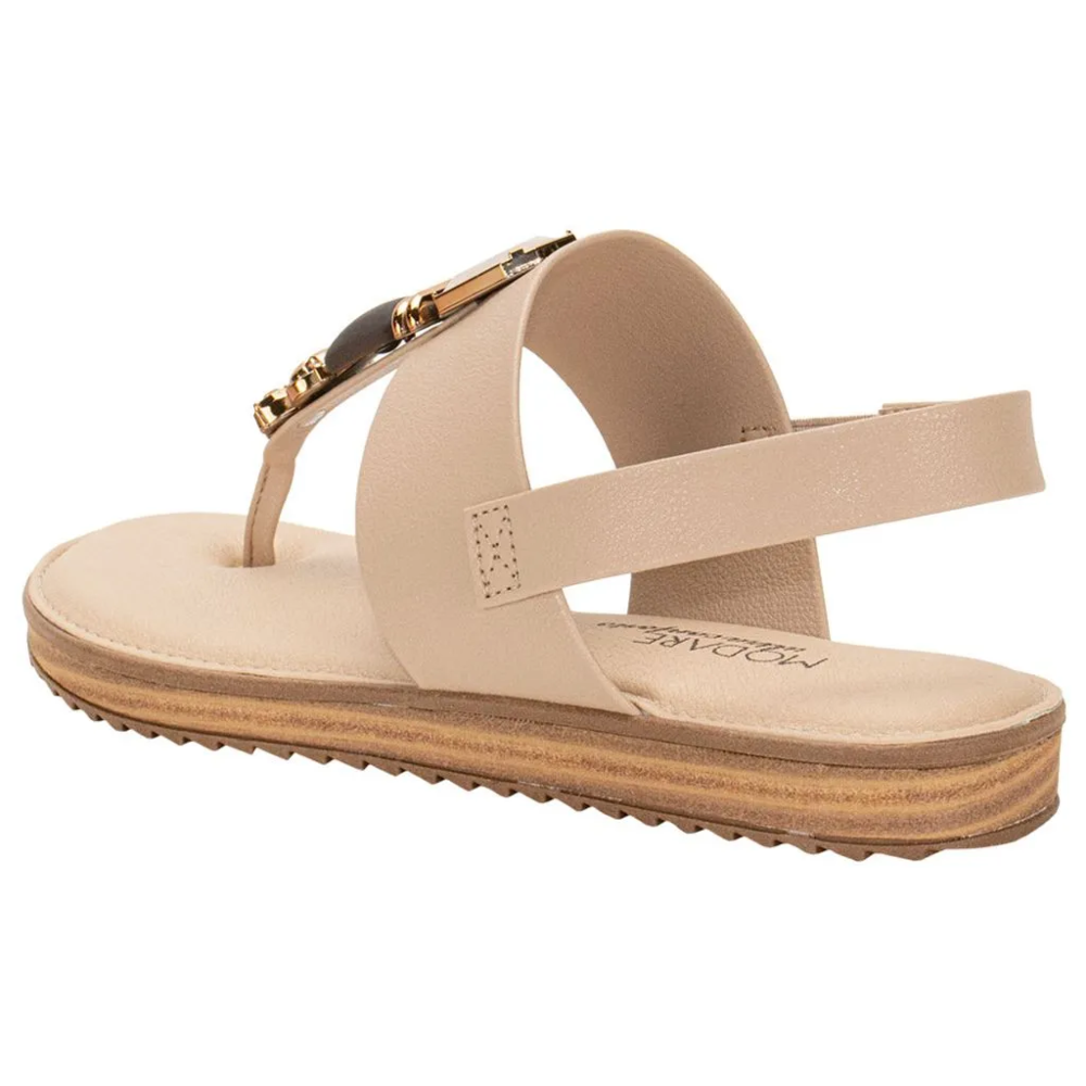 Sandalia Feminina Modare Bege Ultra Conforto Casual Bege 3