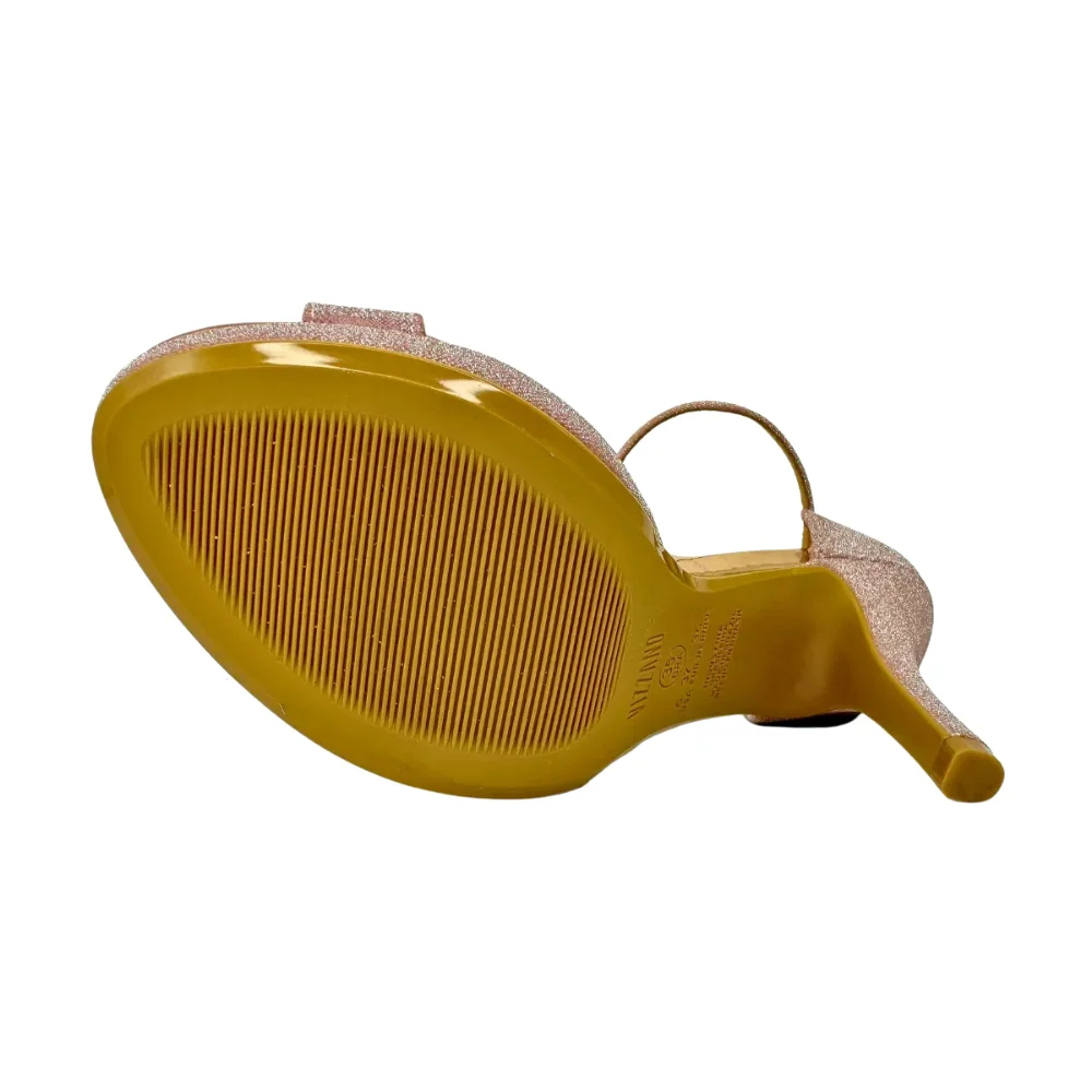 Sandalia Vizzano Feminina Ouro Rosado Brilho Salto Baixo Ouro Rosado 3