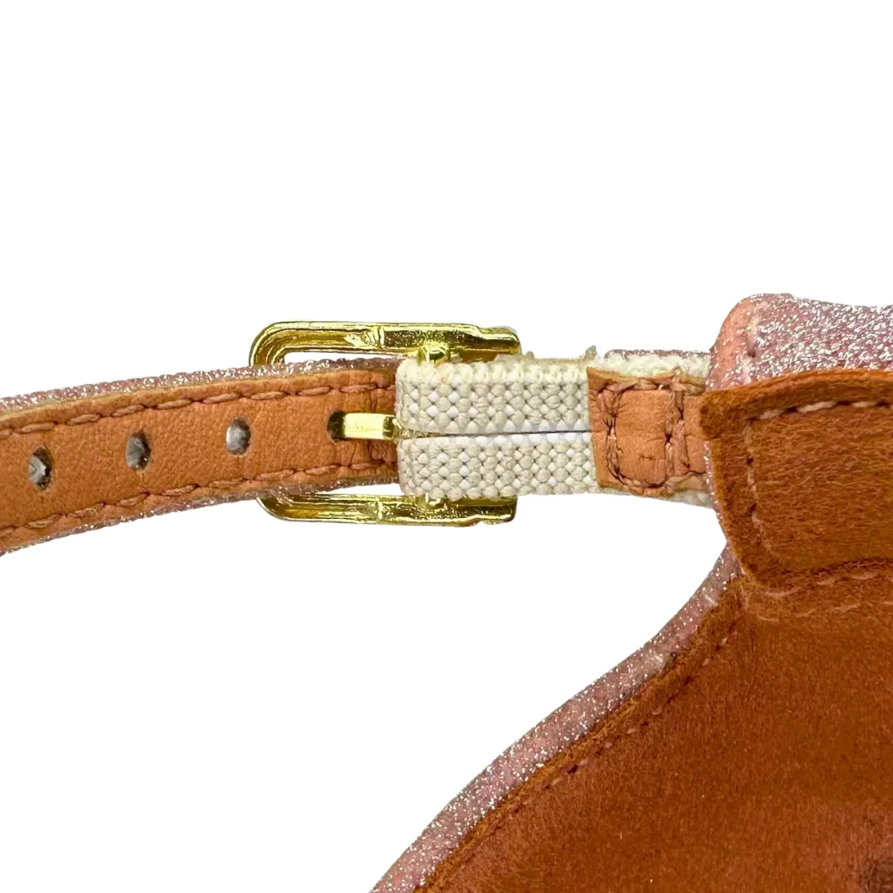 Sandalia Vizzano Feminina Ouro Rosado Brilho Salto Baixo Ouro Rosado 5