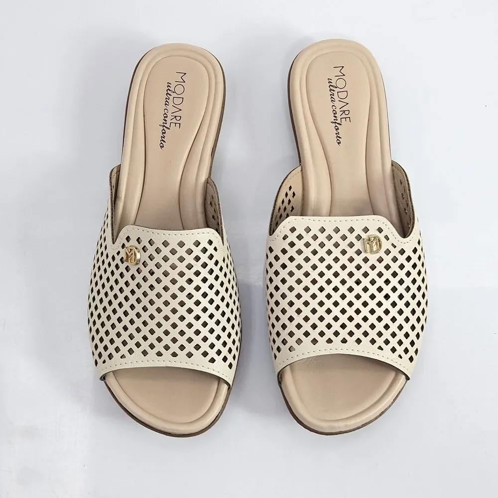 Tamanco Modare Feminino Napa Creme Confortavel Casual Creme 2