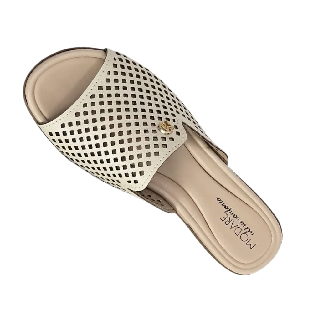 Tamanco Modare Feminino Napa Creme Confortavel Casual Creme 4