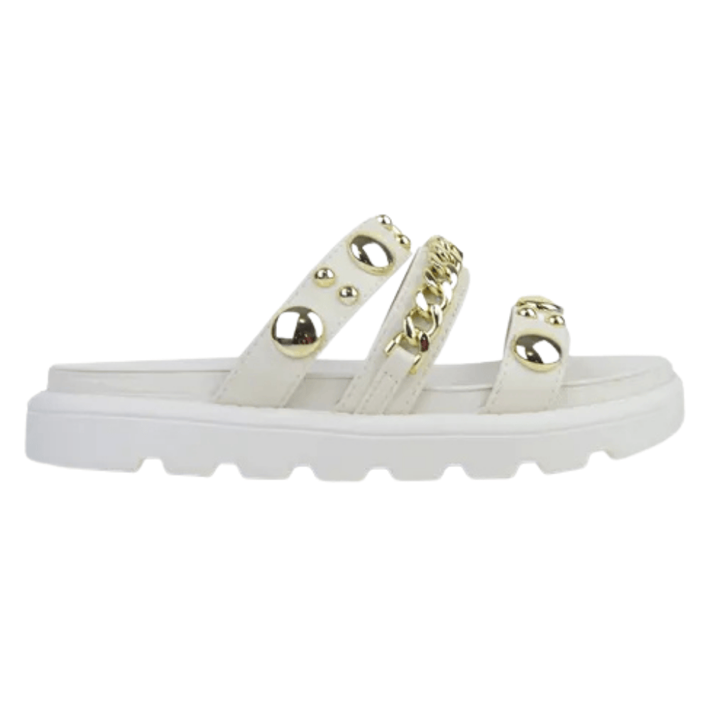 Tamanco Vizzano Feminino Branco Off Tratorado Pedraria Branco Off 3