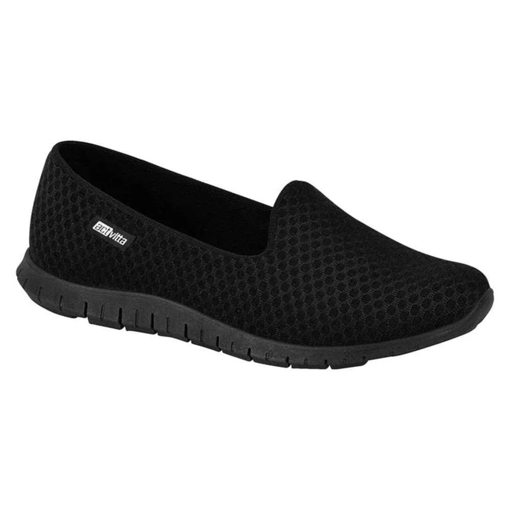 Tenis Feminino Activitta Lycra Preto Confortavel e Leve