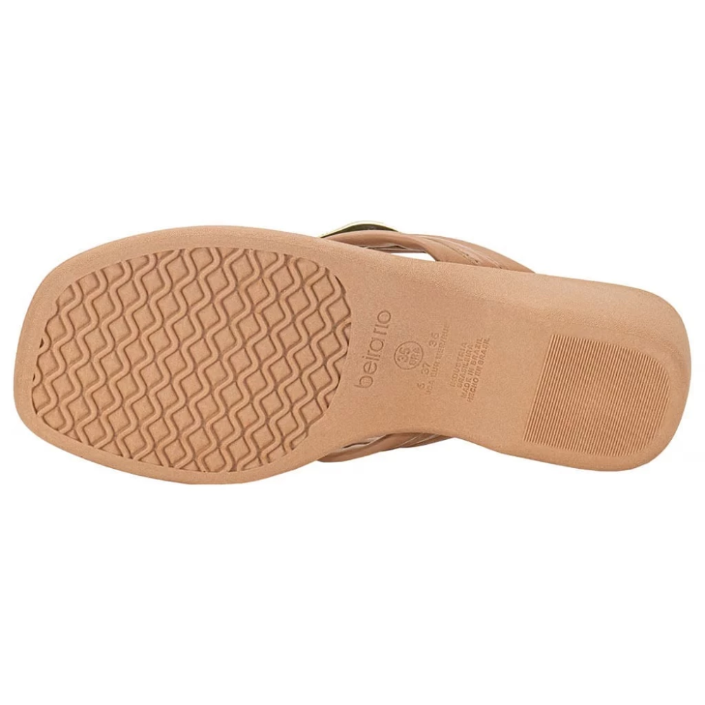 Tamanco Feminino Beira Rio Nude Confortavel e Estiloso Nude 5