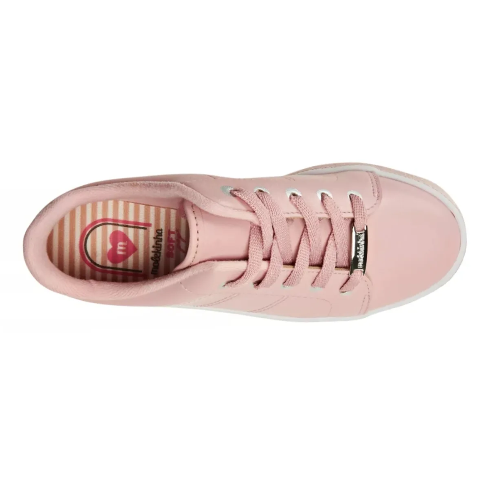 Tenis Molekinha Brilho Rosa Prata Infantil Rosa/Prata 4