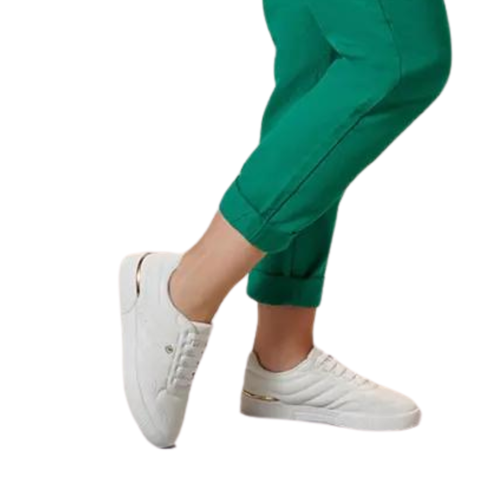 Tenis Kolosh Feminino Calce Facil Branco Branco 5