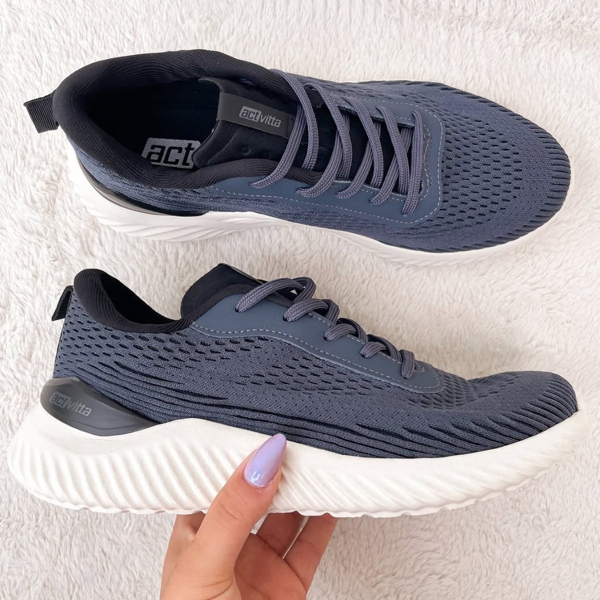 Tenis Activitta Masculino Conforto Grafite Preto Cinza 2