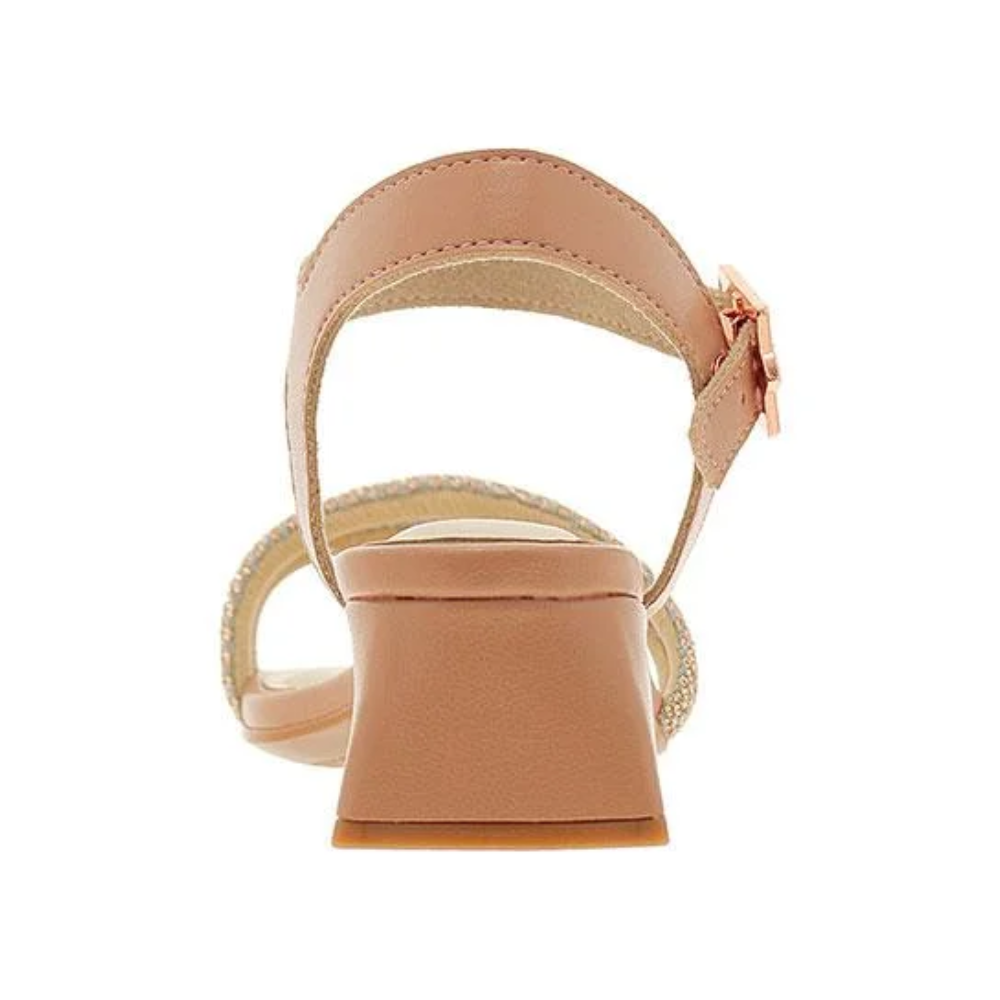 Sandalia Infantil Molekinha Tamanco Feminina Nude 2347107 Nude/Ouro Rosado 5