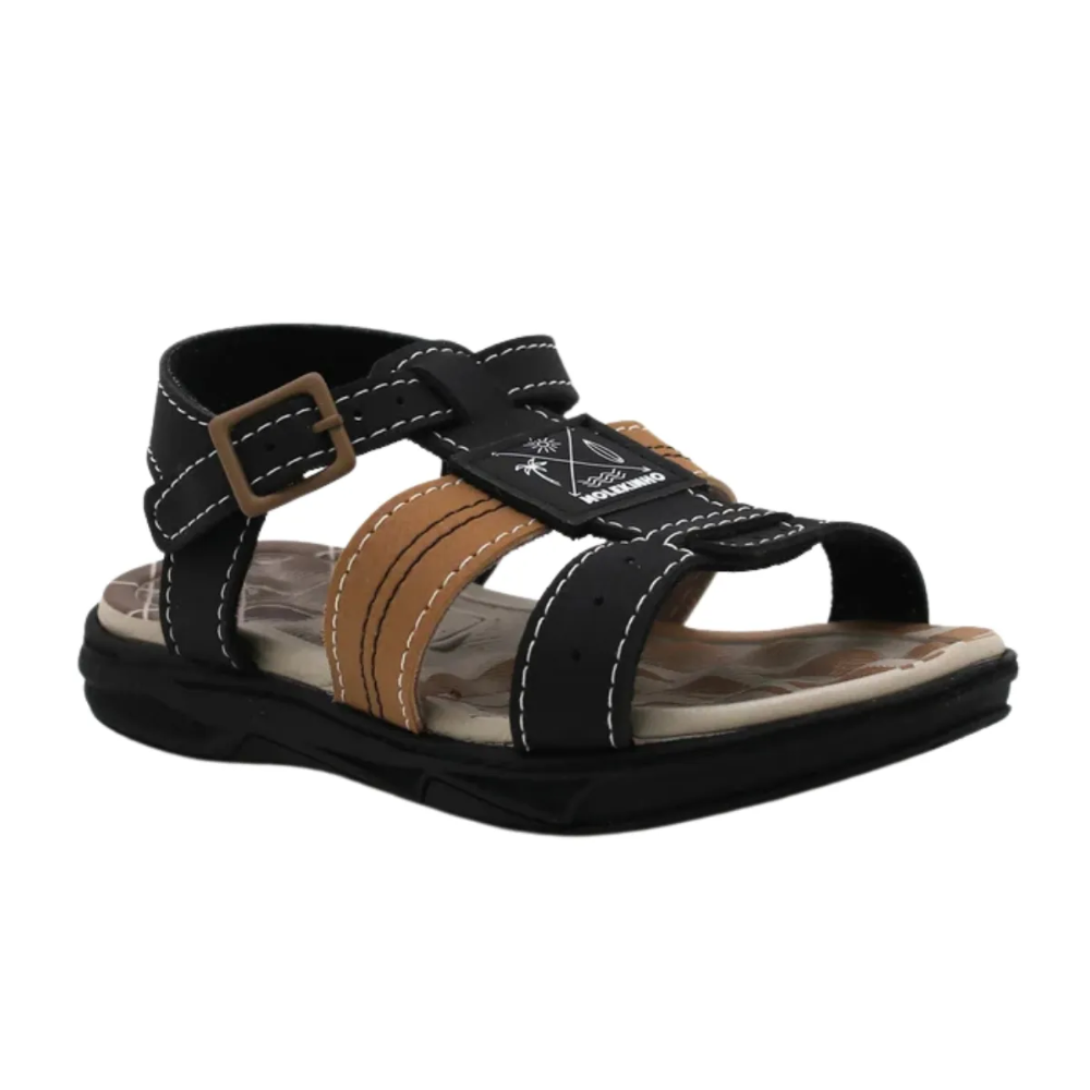 Sandalia Masculina Bebe Molekinho Preto Caramelo 2140750