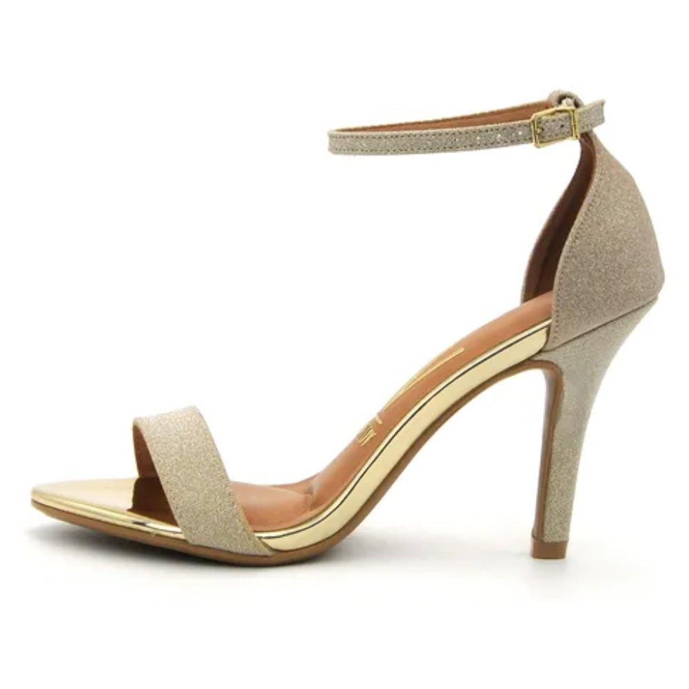 Sandalia Vizzano Feminina Dourada Salto Fino Festa Dourado 6