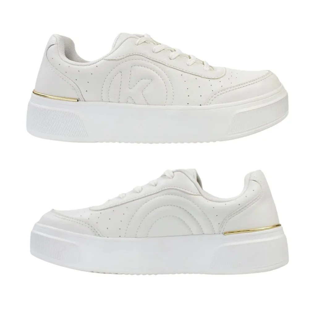 Tenis Kolosh Comfort Casual Feminino Branco Branco 4