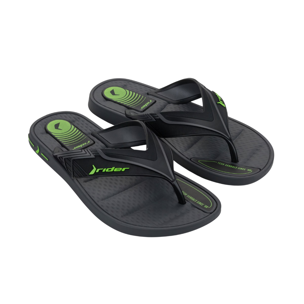 Chinelo Rider Dedo Sprint Masculino Preto e Verde 12015 Grafite/Preto/Verde 3