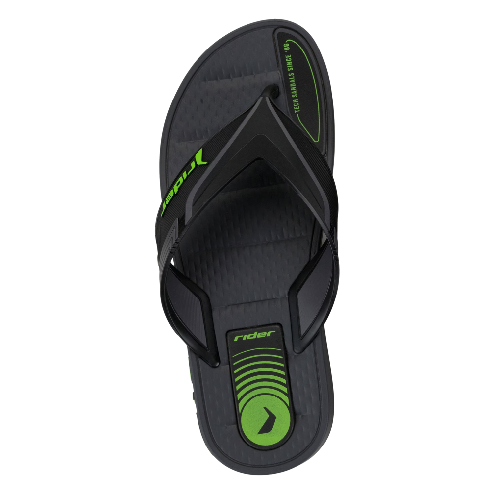 Chinelo Rider Dedo Sprint Masculino Preto e Verde 12015 Grafite/Preto/Verde 4