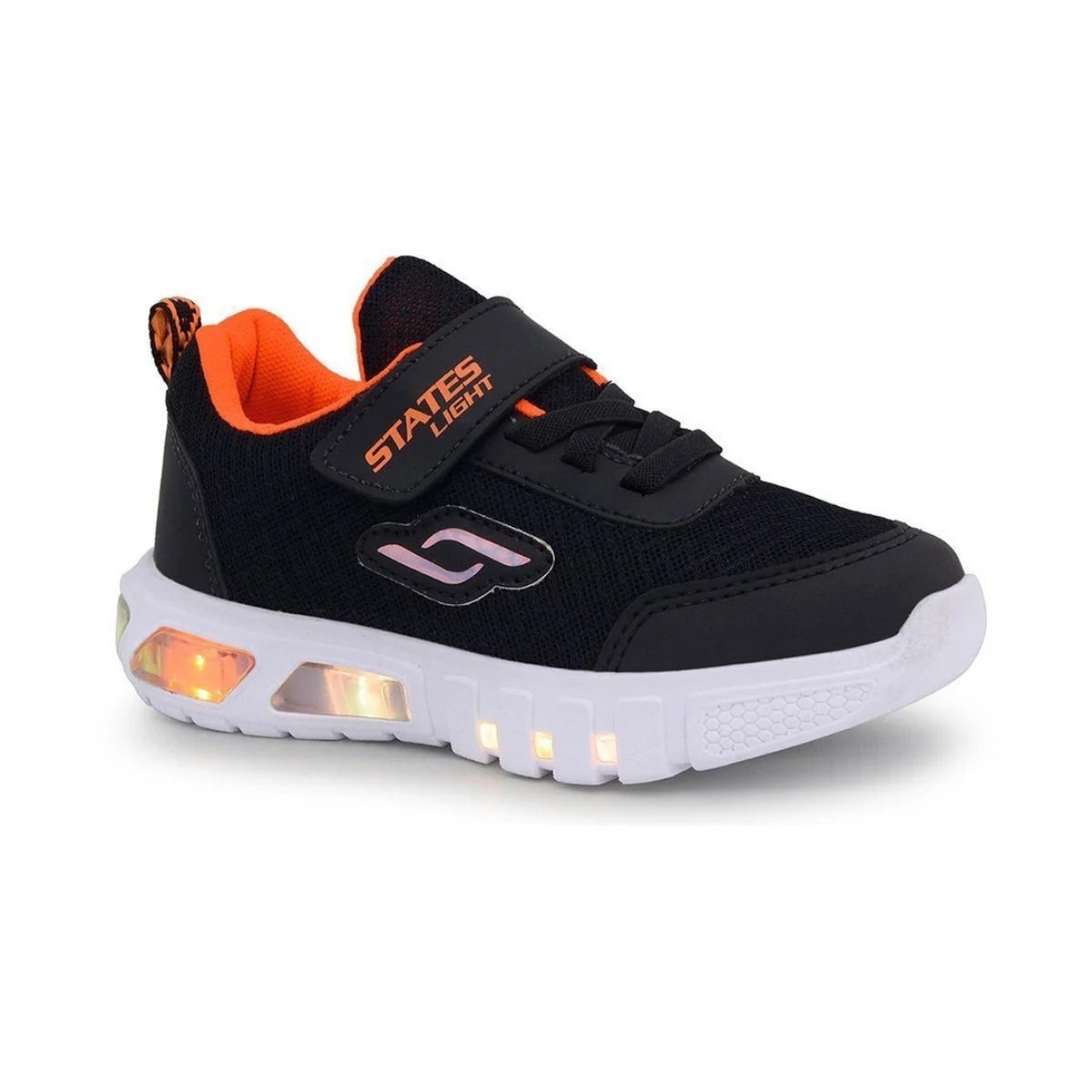 Tenis Botinho States Light Masculino Preto Laranja