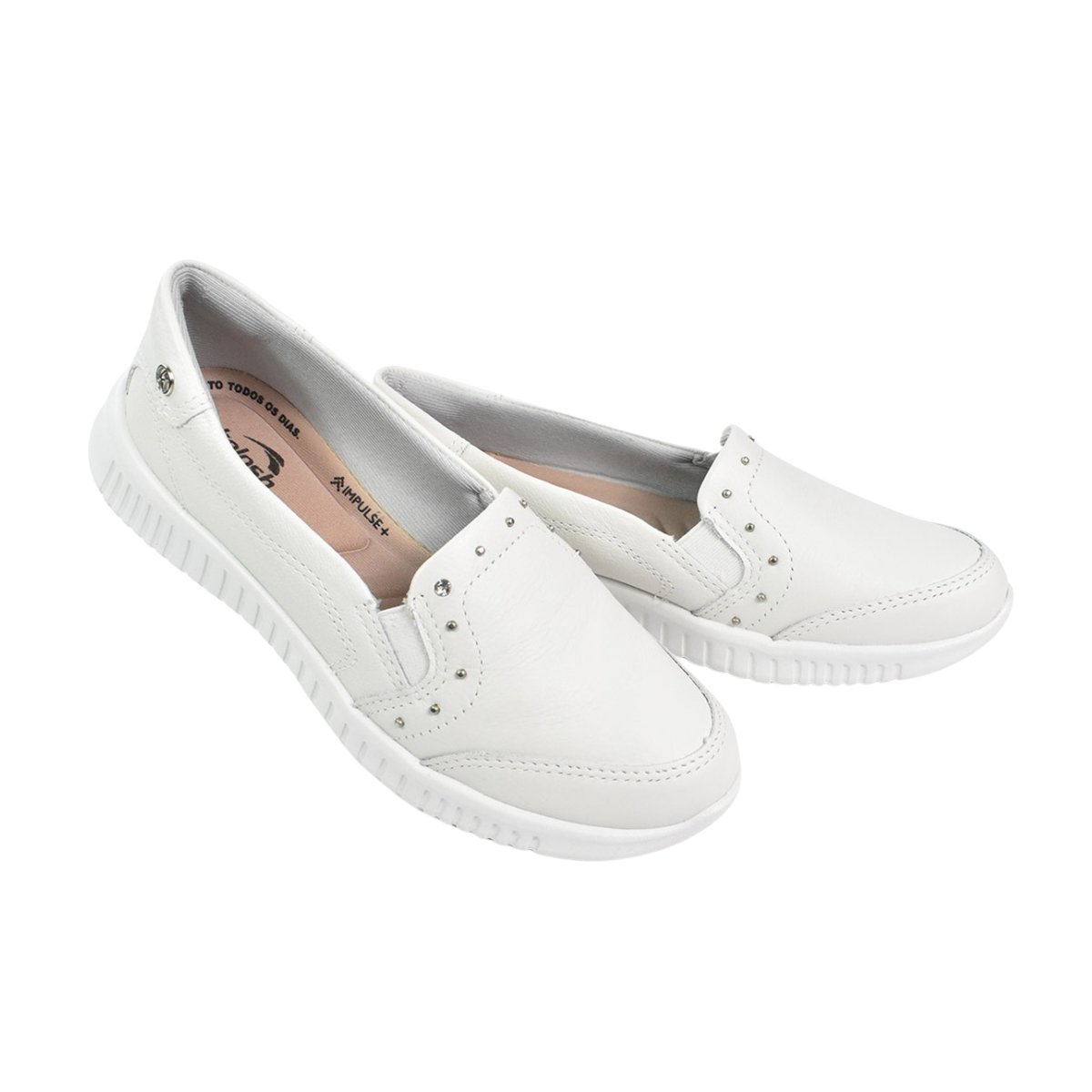 Tenis Kolosh Feminino Branco Calce Facil Elegante Branco 2