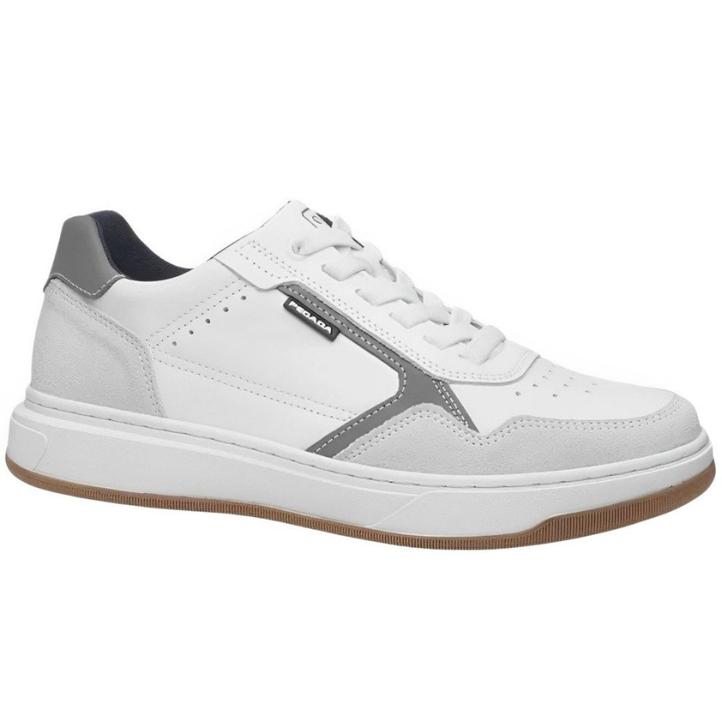 Sapatenis Masculino Pegada Cadarco Branco Cinza 111704