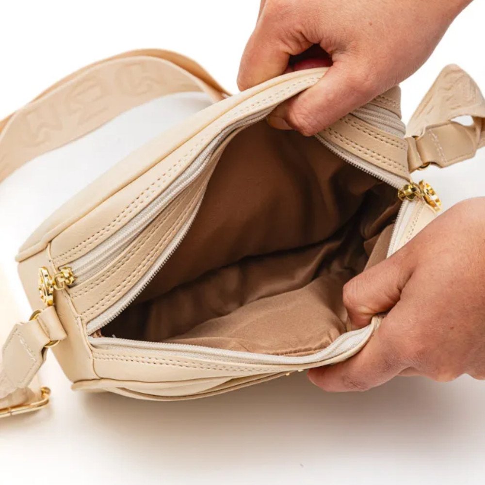 Bolsa Modare Crossbody Moderna Versatil Feminina Creme Creme 3