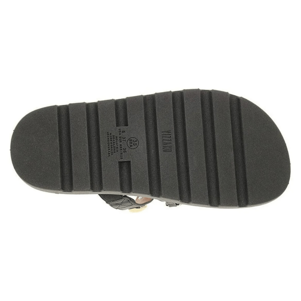 Tamanco Vizzano Feminino Preto Tratorado Pedrarias Preto 6