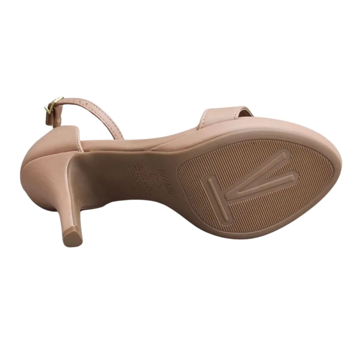Sandalia Vizzano Feminina Nude Salto Festa Fino Elegante Nude 4