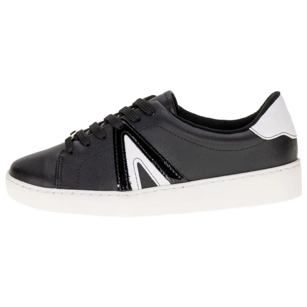 Sapato Casual Feminino Tenis Vizzano Preto Preto/Branco 3