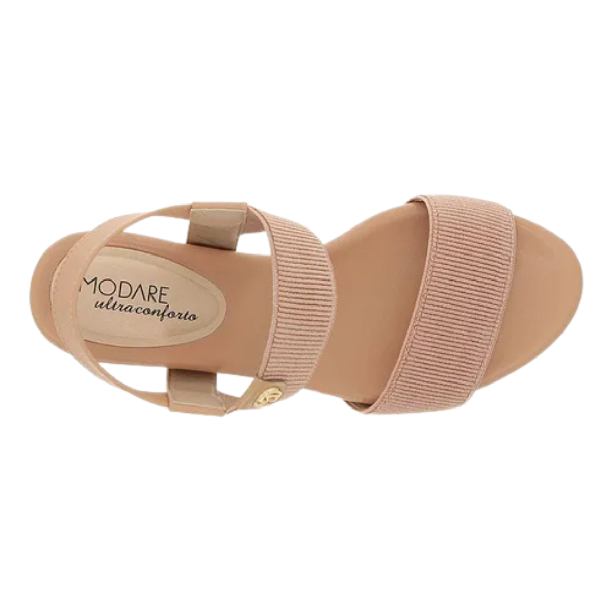 Sandalia Ortopedica Modare Nude Feminina Salto Modo Clean Nude 4