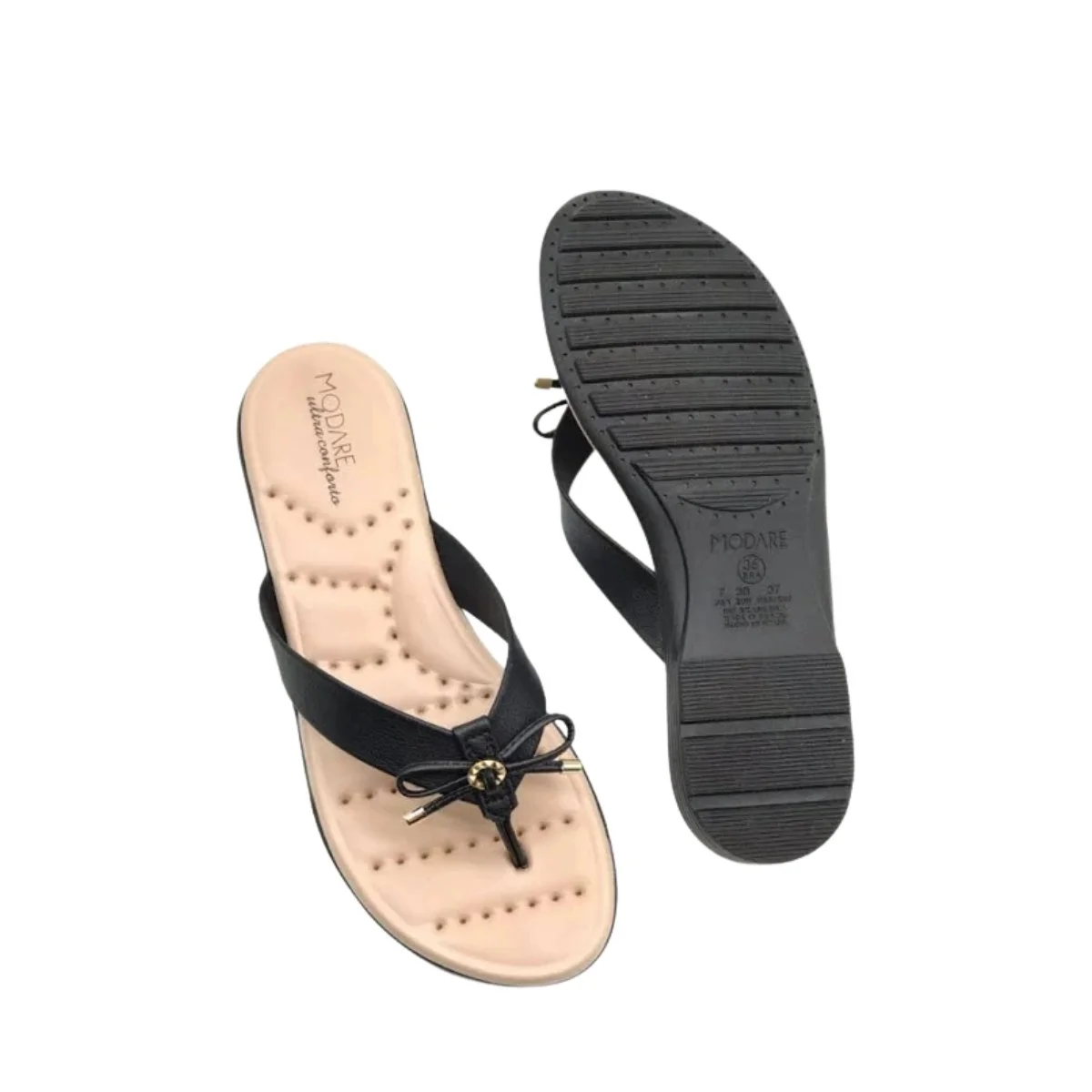 Tamanco Modare  Ultraconforto Laco Feminino Preto Preto 3