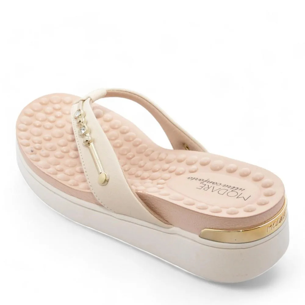 Tamanco Feminino Modare Creme Conforto Casual Leve Creme 2