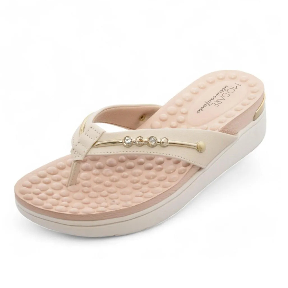 Tamanco Feminino Modare Creme Conforto Casual Leve Creme 3