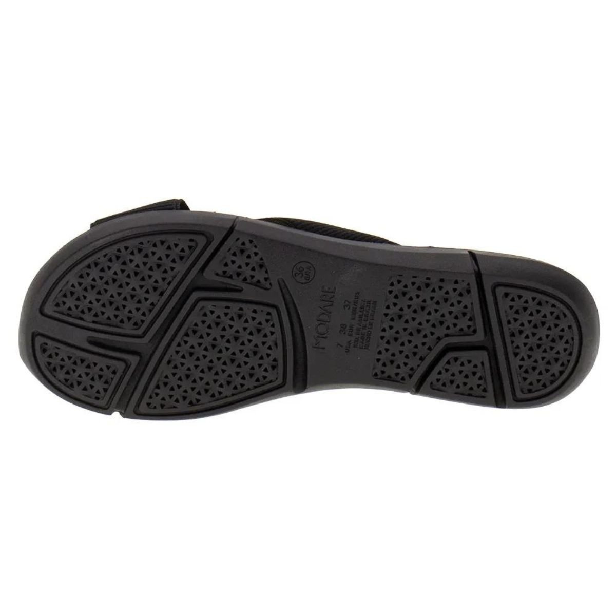 Tamanco Modare Comfort Sola Media Feminino Preto 174408 Preto/Camel 4