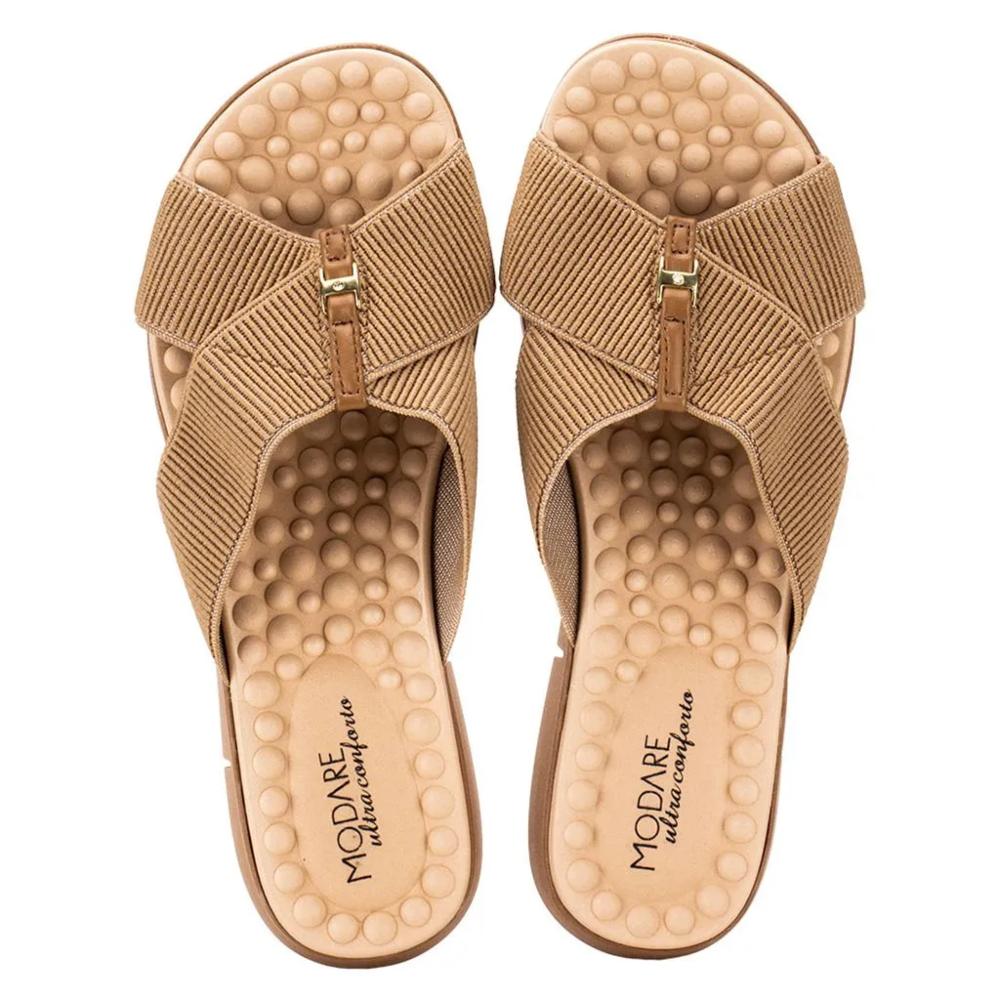 Tamanco Modare Comfort Sola Media Feminino Bege 383150 Bege 3