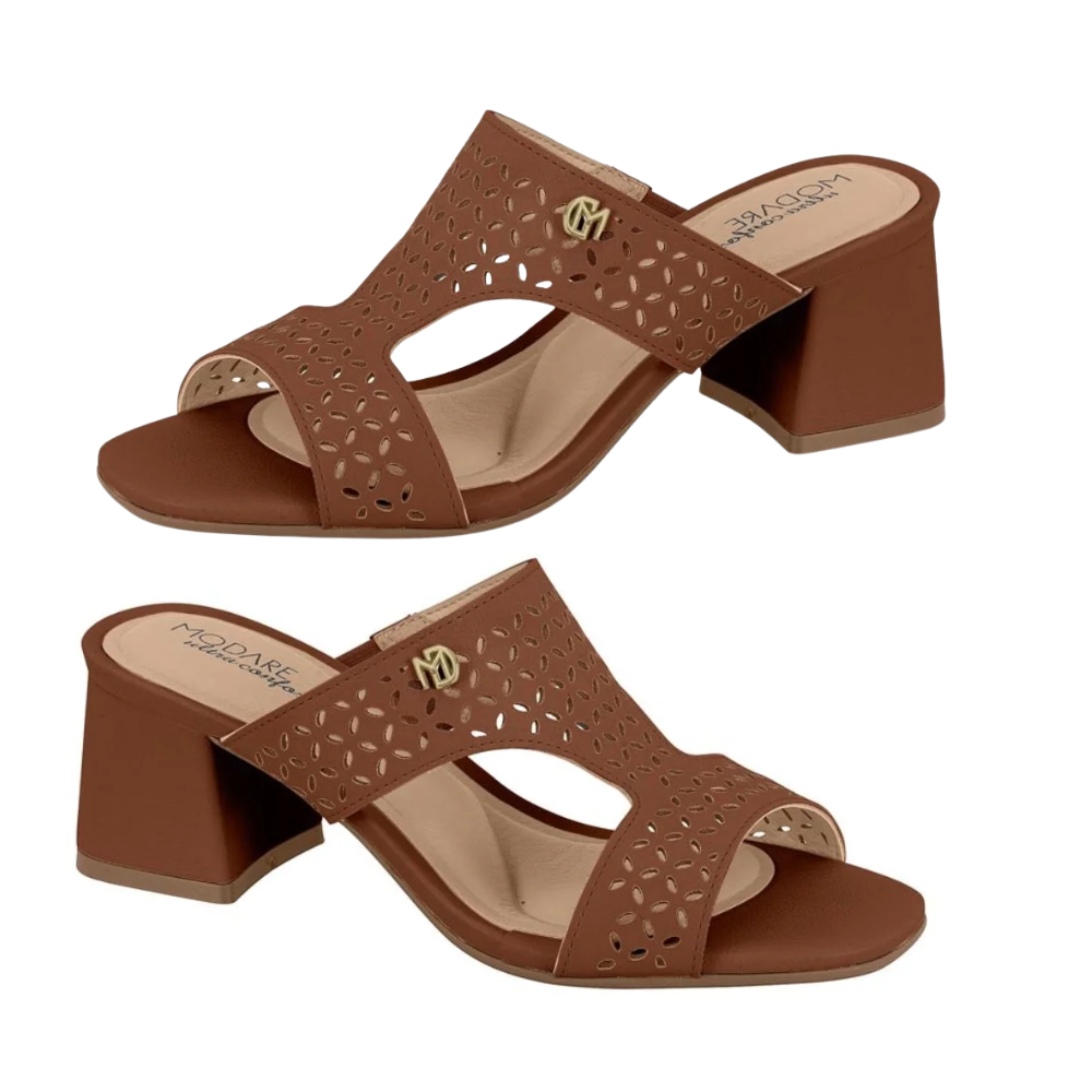 Modare Tamanco Floather Avela Conforto e Estilo Avelã 5