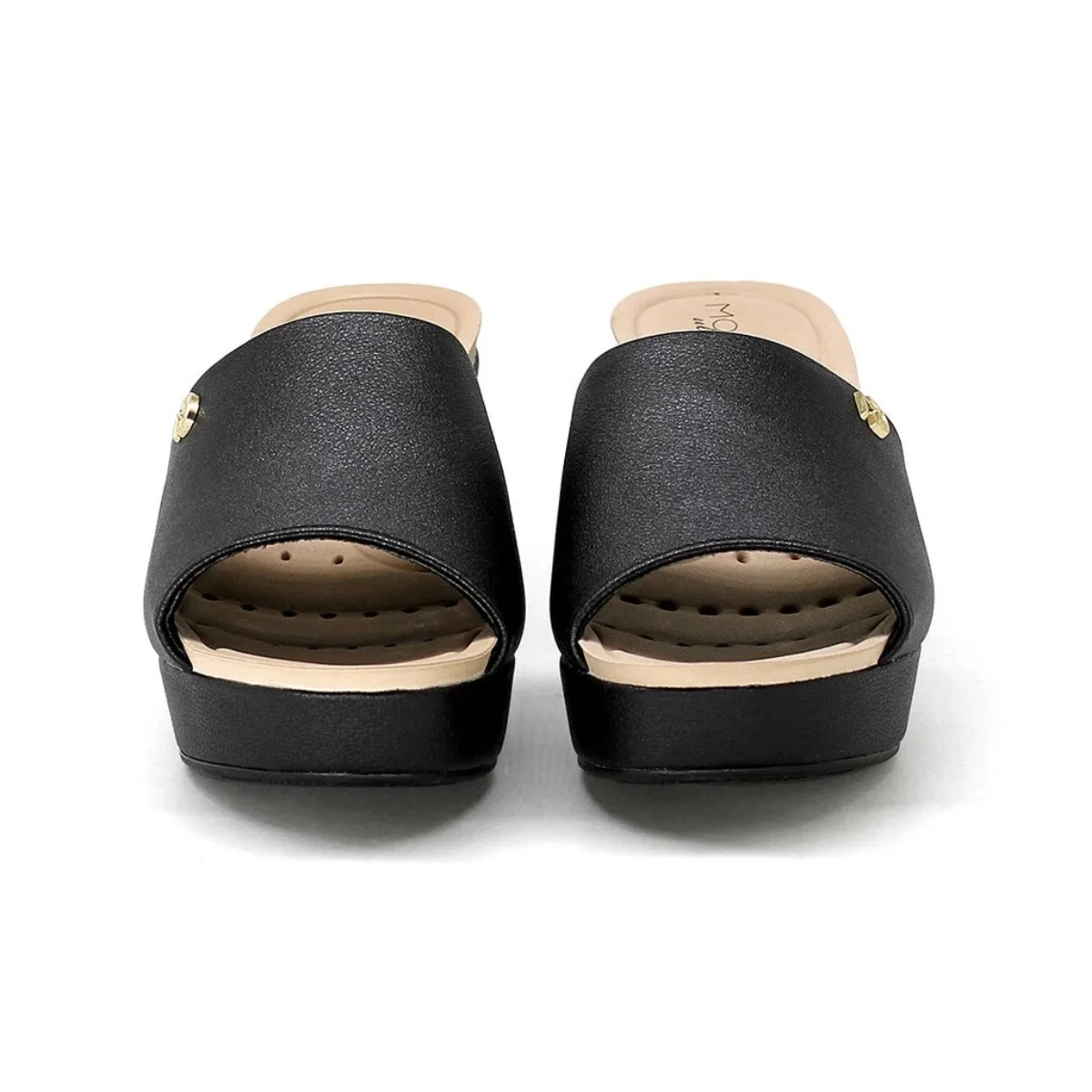 Tamanco Modare Plataforma Anabela Conforto Preto Preto 2