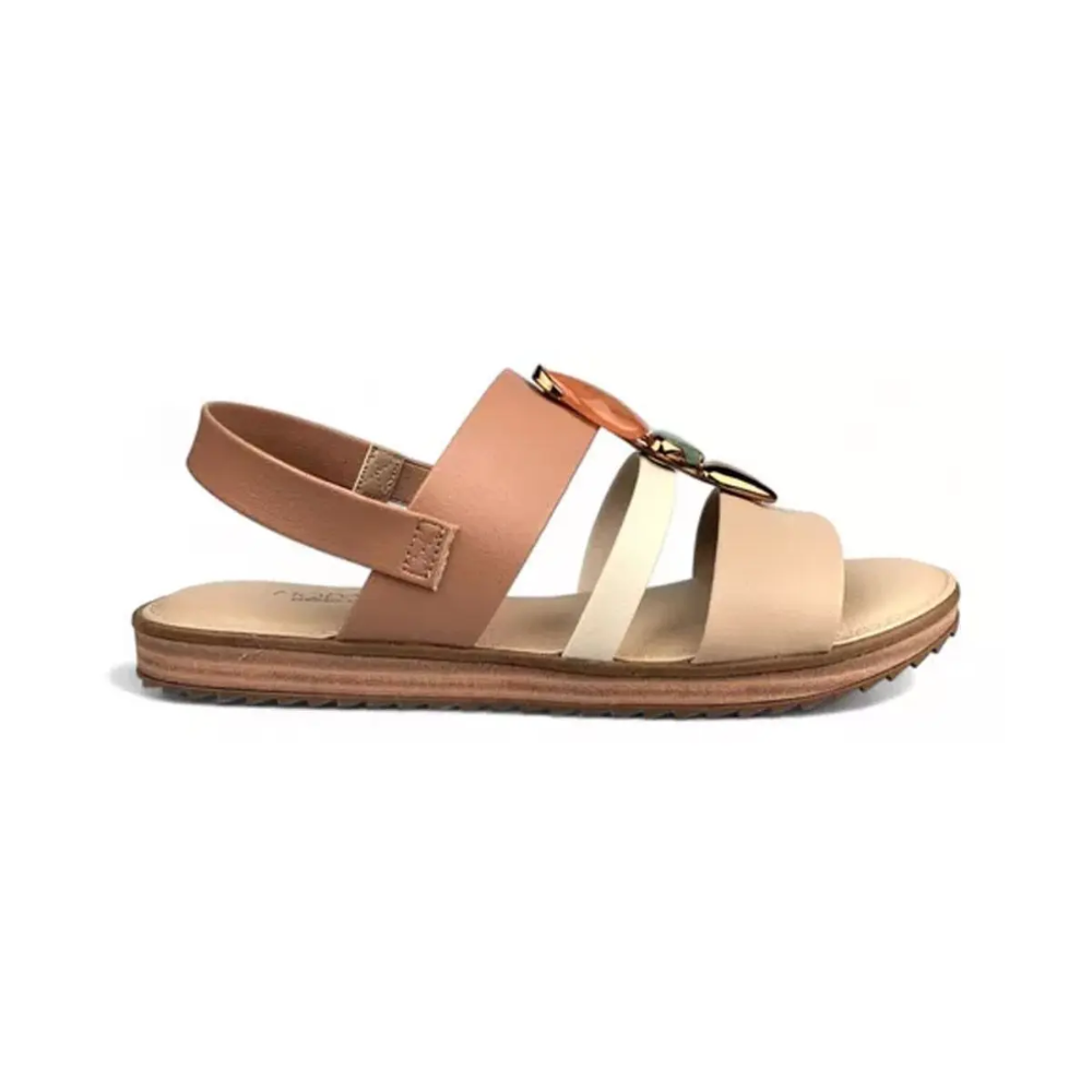 Sandalia Moda Modare Ultraconforto Feminina Camel 7141144 Camel/Tan/Creme 4