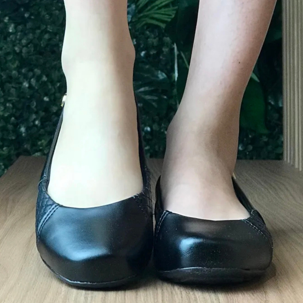 Sapatilha Feminina Modare Ultraconforto Joanete Preta Preto 3
