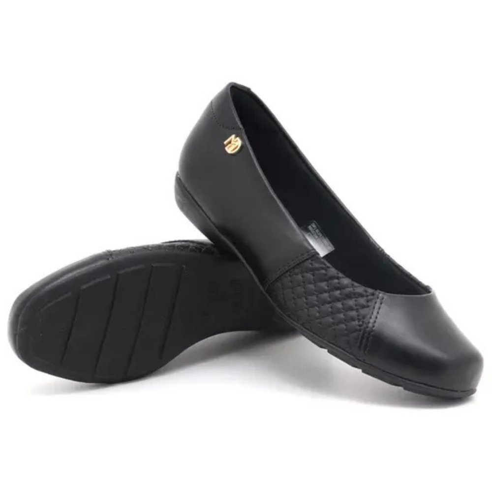 Sapatilha Feminina Modare Ultraconforto Joanete Preta Preto 6