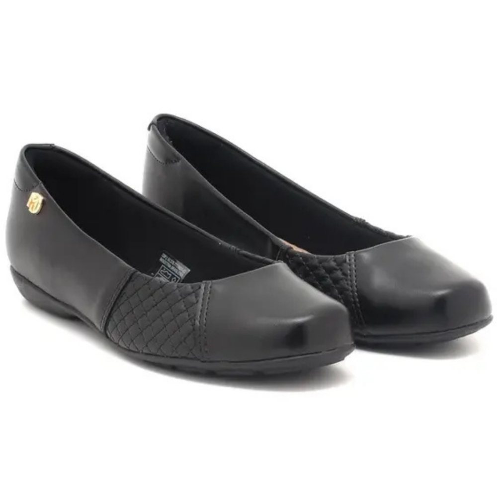Sapatilha Feminina Modare Ultraconforto Joanete Preta Preto 8