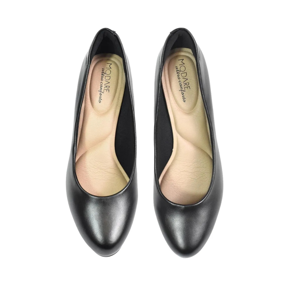 Modare Sapato Feminino Preto Elegancia e Conforto Preto 3