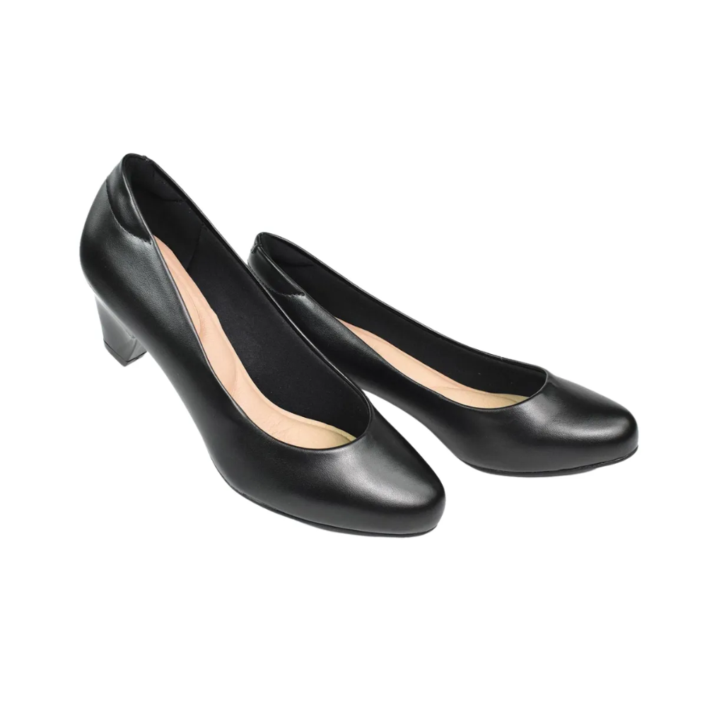 Modare Sapato Feminino Preto Elegancia e Conforto Preto 2