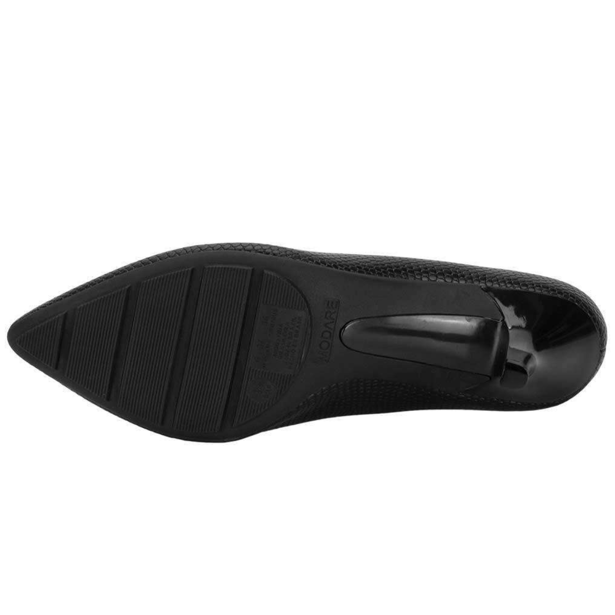 Scarpin Modare Moderno Linha Ultraconforto Feminino Preto Preto 5