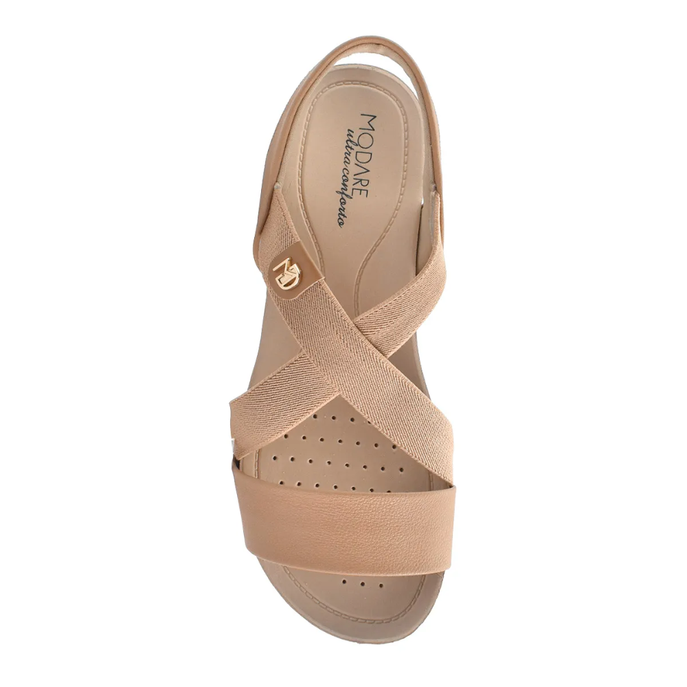 Sandalia Modare Ultra Conforto Flex Feminina Nude Bege 4