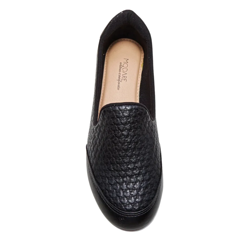 Modare Tenis Slip On Gel Tech Preto Conforto Preto 3