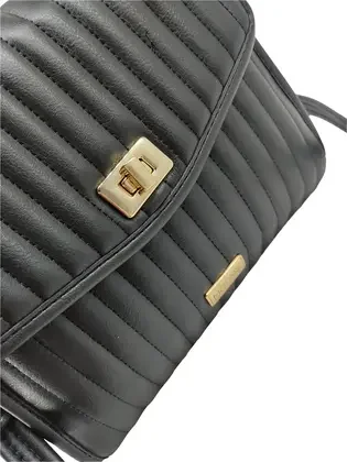 Bolsa Pequena Modare Pratica Moderna e Estilosa Feminina Preta Preto 3